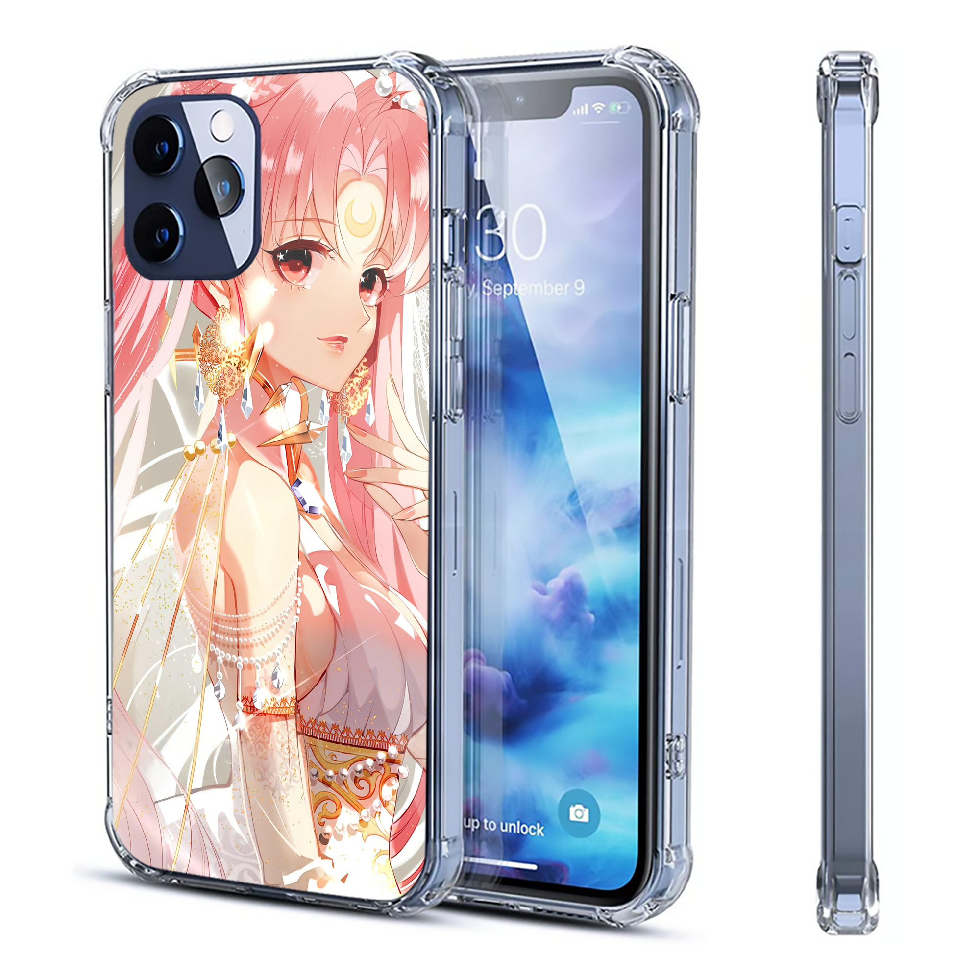（画像用） 美少女戦士セーラームーン Sailor Moon 【iPhone 12シリーズ対応】透明スマホケース（クリアソフトケース）